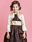 cheap Wraps &amp; Shawls-Long Sleeve Shrugs Satin Wedding / Party Evening Kids&#039; Wraps With Ruched