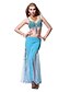 cheap Belly Dancewear-Dancewear Crystal Cotton with Cryatal Belly Dance Outfits Top and Skirt For Ladies