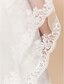 cheap Wedding Veils-One Layers Chapel Wedding Veil With Lace Applique / Finished Edge
