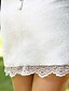 abordables Robes de Mariée-Fourreau / Colonne Robes de mariée Col en V Courte / Mini Dentelle Sans Manches Petites Robes Blanches avec Ceinture / Ruban Bouton 2020