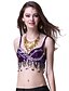 voordelige Buikdanskleding-Dancewear Pailletten met Zilveren Loops Belly Dance Top voor dames meer kleuren