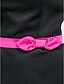olcso Bridesmaid Dresses-Princess / A-Line Bridesmaid Dress Spaghetti Strap / Strapless Sleeveless Knee Length Satin with Sash / Ribbon / Bow(s) 2022
