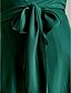 Χαμηλού Κόστους Φορέματα Παρανύμφων-Πριγκίπισσα / Γραμμή Α Φόρεμα Παρανύμφων Λαιμόκοψη V Αμάνικο Εγκυμοσύνη Μέχρι το γόνατο Σιφόν με Ζώνη / Κορδέλα 2022