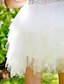 billige Brudekjoler-Balkjole Brudekjoler Stropløs Kort / mini Satin Tyl Uden ærmer Små Hvide Kjoler med Krystal 2020