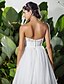 cheap Wedding Dresses-A-Line Wedding Dresses Sweetheart Neckline Chapel Train Tulle Strapless with Ruched Beading Appliques 2020