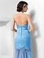 Χαμηλού Κόστους Βραδινά Φορέματα-Ίσια Γραμμή Ανοικτή Πλάτη Φόρεμα Αργίες Κοκτέιλ Πάρτι Ουρά Αμάνικο Καρδιά Τούλι με Χάντρες Με Άνοιγμα Μπροστά 2023