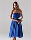 cheap The Wedding Store-Ball Gown / A-Line Bridesmaid Dress Sweetheart Neckline / Strapless Sleeveless All Celebrity Styles Tea Length Chiffon with Ruched / Draping 2022 / Open Back