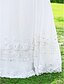 cheap Wedding Dresses-A-Line Wedding Dresses V Neck Floor Length Chiffon 3/4 Length Sleeve See-Through Backless with Beading 2022 / Illusion Sleeve