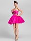 cheap Cocktail Dresses-A-Line Ball Gown Strapless Sweetheart Short / Mini Tulle Matte Satin Cocktail Party Homecoming Prom Wedding Party Sweet 16 Dress with