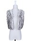 cheap Fur Coats-Fur Vest With Collarless In Faux Fur Casual/Party Vest