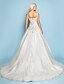 cheap Wedding Dresses-Hall Wedding Dresses Court Train A-Line Sleeveless Spaghetti Strap Satin With 2023 Spring Bridal Gowns