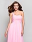 cheap Special Occasion Dresses-Sheath / Column One Shoulder Floor Length Chiffon Dress with Draping / Criss Cross / Ruched by