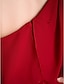 Недорогие Магазин свадебных товаров-Sheath / Column Mother of the Bride Dress Elegant One Shoulder Floor Length Chiffon Half Sleeve with Beading Draping 2023