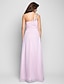 cheap Special Occasion Dresses-A-Line Open Back Dress Prom Formal Evening Floor Length Sleeveless One Shoulder Chiffon with Beading Draping Side Draping 2023