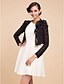 cheap Wraps &amp; Shawls-Lace Wedding Jackets With Appliques (More Colors Available)