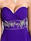 cheap Special Occasion Dresses-Ball Gown Open Back Prom Formal Evening Military Ball Dress Strapless Sweetheart Neckline Sleeveless Floor Length Chiffon with Criss Cross Beading Sequin 2020