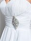 Χαμηλού Κόστους Φορέματα ειδικών περιστάσεων-Βραδινή τουαλέτα Ανοικτή Πλάτη Χοροεσπερίδα Επίσημο Βραδινό Φόρεμα Στράπλες Καρδιά Αμάνικο Ασύμμετρο Σιφόν με Πιασίματα Χάντρες Που καλύπτει 2020