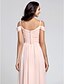 cheap Bridesmaid Dresses-Sheath / Column Bridesmaid Dress Spaghetti Strap Short Sleeve Floral Floor Length Satin with Sash / Ribbon / Criss Cross / Draping 2022