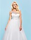 cheap Wedding Dresses-Ball Gown Scoop Neck Court Train Tulle Made-To-Measure Wedding Dresses with by LAN TING BRIDE® / Open Back