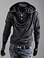 cheap Men&#039;s Outerwear-Men&#039;s Solid Colored False two Hoodie Sweater