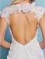 baratos Vestidos de Casamento-Salão Vestidos de noiva Sereia Decorado com Bijuteria Manga Curta Cauda Corte Chiffon Vestidos de noiva Com Miçangas Apliques 2024