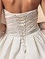 Недорогие Свадебные платья-А-силуэт Свадебные платья Сердцевидный вырез С длинным шлейфом Сатин Без рукавов с 2020
