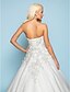 cheap Wedding Dresses-Hall Wedding Dresses Court Train A-Line Sleeveless Strapless Satin With 2023 Spring Bridal Gowns