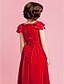 cheap Flower Girl Dresses-Princess Ankle Length Flower Girl Dress Pageant &amp; Performance Cute Prom Dress Chiffon with Bow(s) Fit 3-16 Years