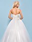 זול שמלות כלה-נשף שמלות חתונה לב (סוויטהארט) שובל כנסייה (צ&#039;אפל) סאטן טול ללא שרוולים ברק ונצנצים עם חרוזים אפליקציות 2020