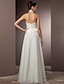 cheap Wedding Dresses-Hall Wedding Dresses Sheath / Column Halter Neck Sleeveless Floor Length Satin Bridal Gowns With Sash / Ribbon 2023