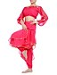 זול הלבשה לריקודי בטן-ריקוד בטן מטבעות חרוזים נצנצים בגדי ריקוד נשים 7.87אינץ&#039; (20 ס&quot;מ) טבעי שיפון