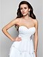 Χαμηλού Κόστους Φορέματα ειδικών περιστάσεων-Βραδινή τουαλέτα Ανοικτή Πλάτη Χοροεσπερίδα Επίσημο Βραδινό Φόρεμα Στράπλες Καρδιά Αμάνικο Ασύμμετρο Σιφόν με Πιασίματα Χάντρες Που καλύπτει 2020