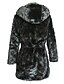 cheap Women&#039;s Fur &amp; Faux Fur Coats-Long Sleeve Hood Faux Fur Casual/Party Coat(More Colors)