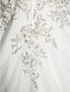 cheap Wedding Dresses-Hall Wedding Dresses Court Train A-Line Sleeveless Strapless Satin With 2023 Spring Bridal Gowns