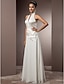 cheap Wedding Dresses-Hall Wedding Dresses Sheath / Column Halter Neck Sleeveless Floor Length Satin Bridal Gowns With Sash / Ribbon 2023