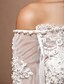 olcso Menyasszonyi ruhák-Királyi stílus Esküvői ruhák A-vonalú Aszimmetrikus Háromnegyedes Udvariuszály Sifon Menyasszonyi ruhák Val vel Gyöngy Ráncolt 2024