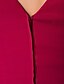 preiswerte Abendkleider-Eng anliegend Elegant Formeller Abend Militär Ball Kleid V-Ausschnitt Langarm Boden-Länge Chiffon mit Knöpfe Überkreuzte Rüschen Perlenstickerei 2020