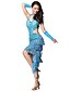 abordables Tenues de danse latine-Performance Polyester Vêtements de paillettes et de strass Latin Dance Dress For Ladies (plus de couleurs)