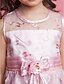 abordables Robes demoiselles d&#039;honneur-Princesse Mi-long Robe de Demoiselle d&#039;Honneur Fille Fête de Mariage Jolie robe de bal Satin avec Ajustement 3-16 ans
