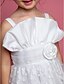 cheap Flower Girl Dresses-Princess Knee Length Flower Girl Dress Wedding Party Cute Prom Dress Cotton with Lace Fit 3-16 Years