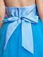 cheap Flower Girl Dresses-Princess Knee Length Flower Girl Dress First Communion Cute Prom Dress Satin with Flower Fit 3-16 Years