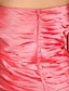 economico Vestiti per occasioni speciali-A tubino Vestito Cocktail party Corto / mini Senza maniche A cuore Taffetà con Con ruche Dettagli con cristalli Con balze 2024