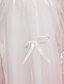 cheap Flower Girl Dresses-Princess / Ball Gown / A-Line Knee Length First Communion / Wedding Party Organza / Satin Sleeveless Spaghetti Strap with Sash / Ribbon / Bow(s) / Beading / Spring / Summer / Fall