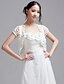 זול בולרו וצעיף-Beautiful Short Sleeve Lace Evening/Party Jacket (More Colors)