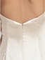 preiswerte Brautjungfernkleider-Eng anliegend Sweetheart Asymmetrisch Stretch - Satin Brautjungfernkleid mit Perlenstickerei / Drapiert / Überkreuzte Rüschen durch LAN TING BRIDE® / Offener Rücken