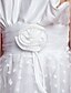 abordables Robes demoiselles d&#039;honneur-Princesse Mi-long Robe de Demoiselle d&#039;Honneur Fille Fête de Mariage Jolie robe de bal Coton avec Dentelle Ajustement 3-16 ans