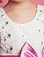 abordables Robes demoiselles d&#039;honneur-Princesse Mi-long Robe de Demoiselle d&#039;Honneur Fille Première communion Jolie robe de bal Satin avec Billes Ajustement 3-16 ans