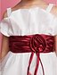 cheap Flower Girl Dresses-Princess / A-Line Knee Length First Communion / Wedding Party Satin / Tulle Sleeveless Straps with Sash / Ribbon / Draping / Flower / Spring / Summer / Fall / Winter