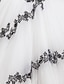 baratos Vestidos de Casamento-Sereia Decote Princesa Cauda Corte Tule / Renda Floral Vestidos de casamento feitos à medida com Apliques / Faixa / Fita / Franzido de LAN TING BRIDE® / Vestidos Noiva de Cor