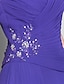 billige Kjoler til brudens mor-a-linje brudemor-kjole åpen rygg v-hals gulvlengde chiffon ermeløs med krys-perler drapering 2023
